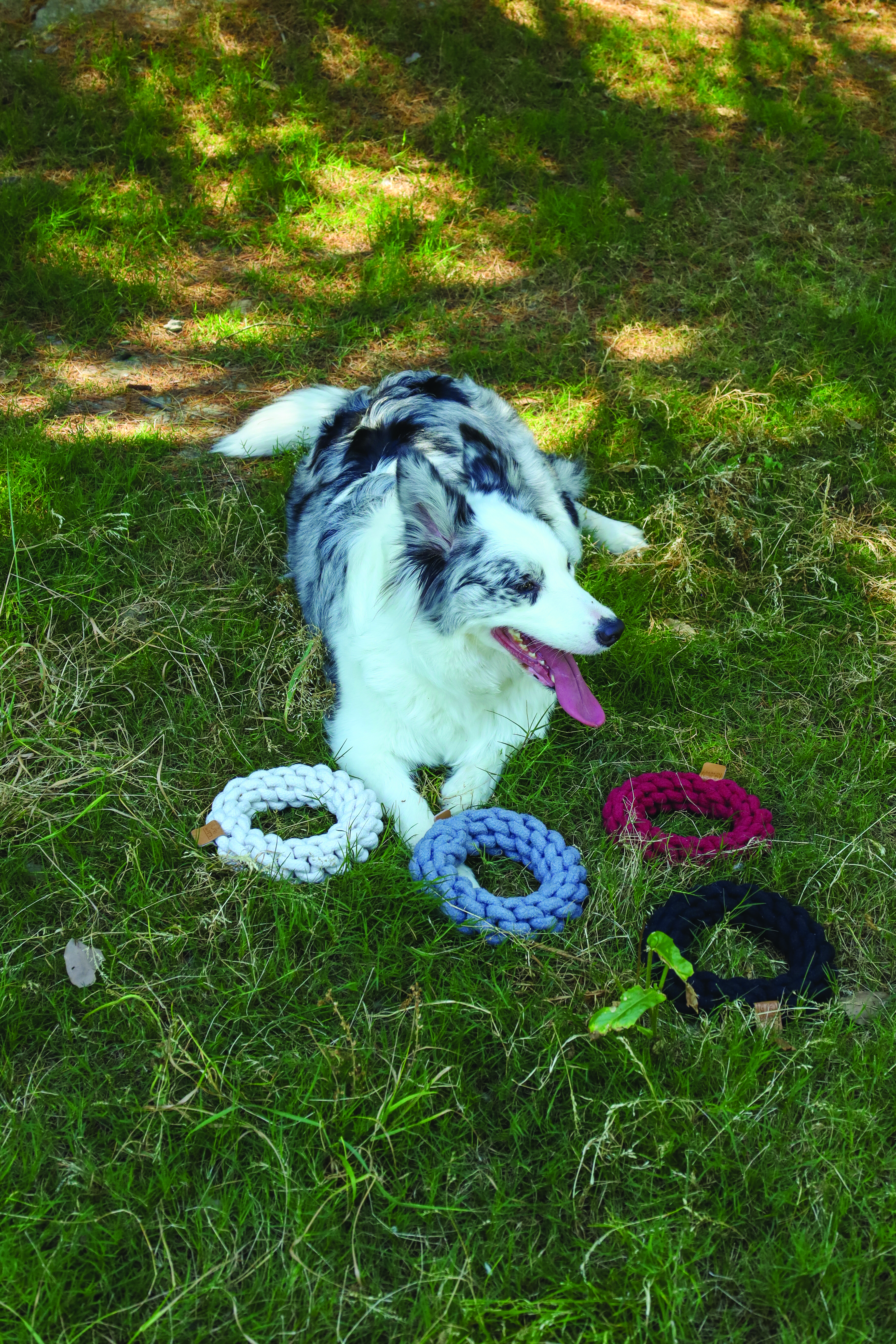 M-Pets Natur Baumwolle Spielzeug Knotenring, 18cm