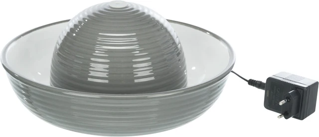 Trixie Trinkbrunnen Keramik Vital Flow, 1,5 Liter, grau/weiss