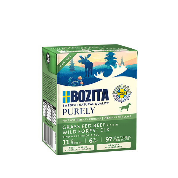 Bozita Purely Pathé für Hunde, Elch und Rind 370g