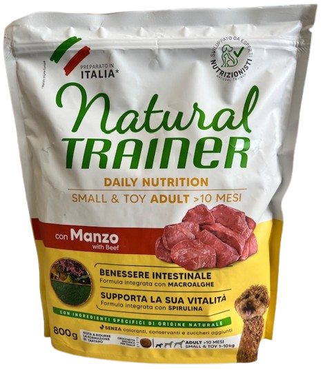 Natural Trainer Trockenfutter Hund Adult, mini, Rind 800g