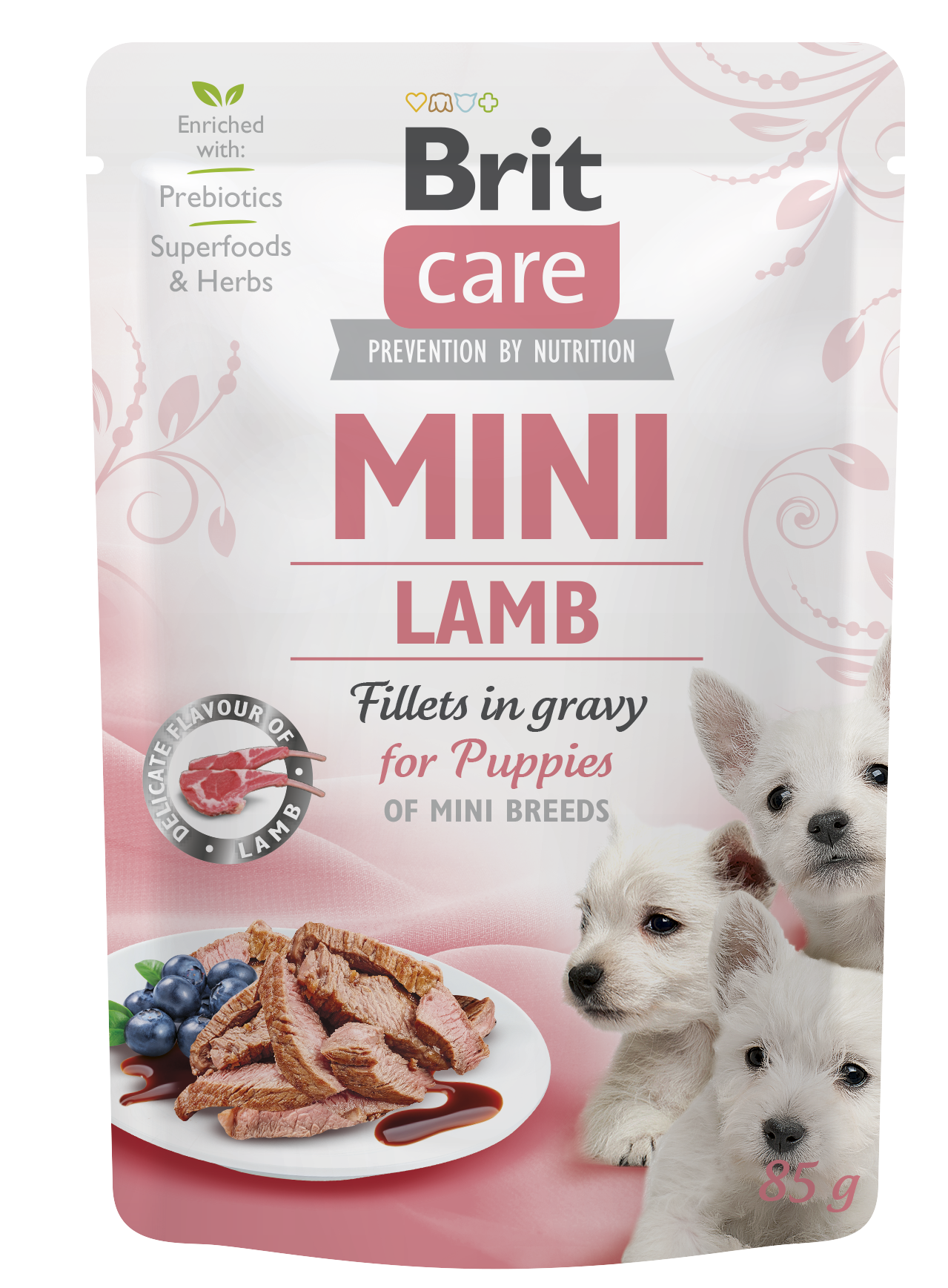 Brit Care Dog Puppy Mini Lamm Fillets in gravy, 85g