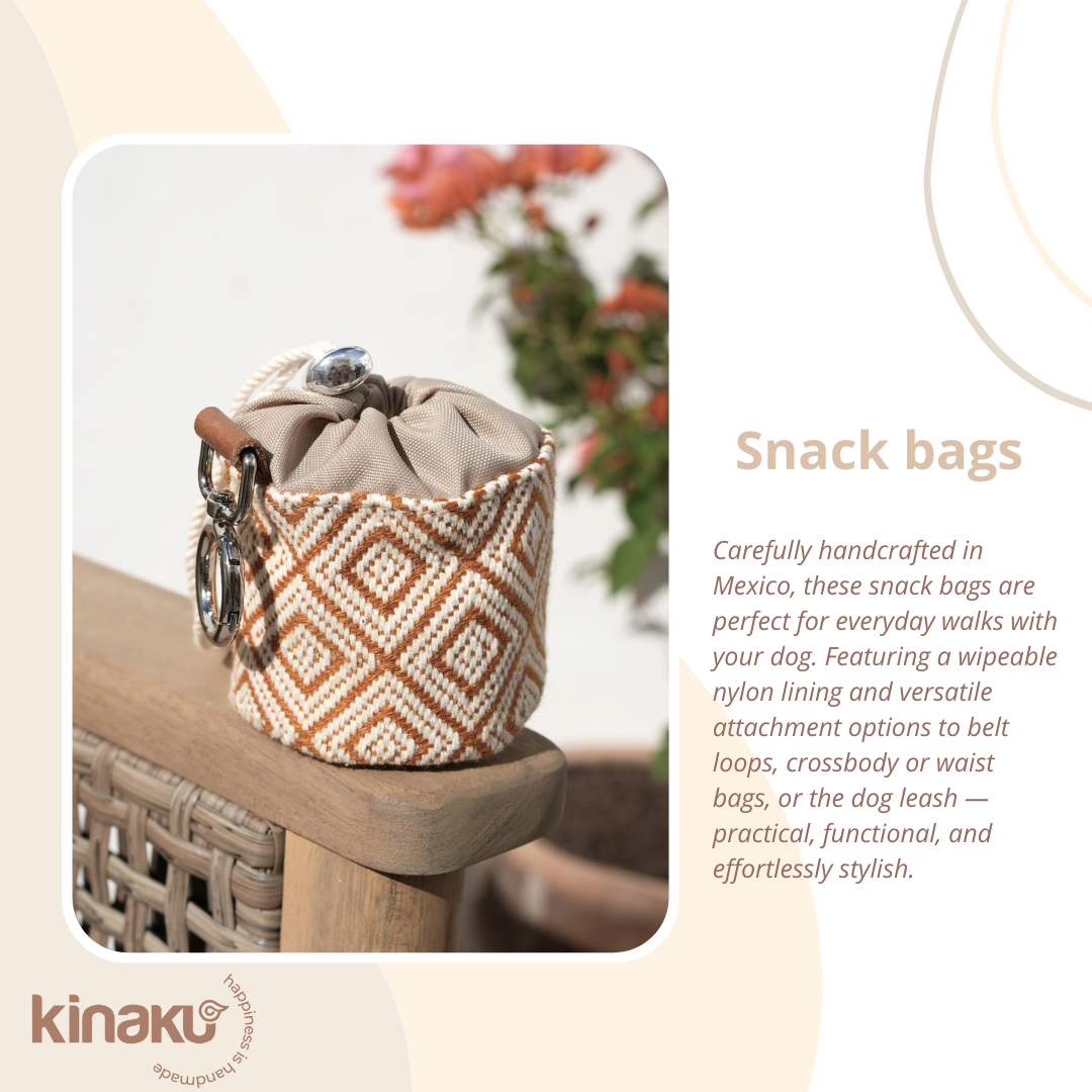 Kinakú Snacktasche, Naya, Schwarz/Weiss, 35g, 7x8cm