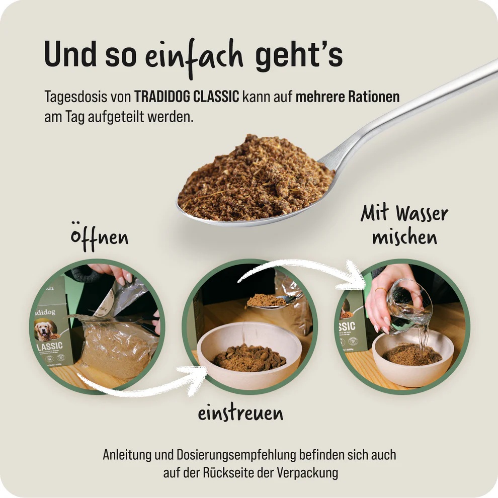 Tradidog Classic Box, Nahrungsergänzung für Hunde 2x350g