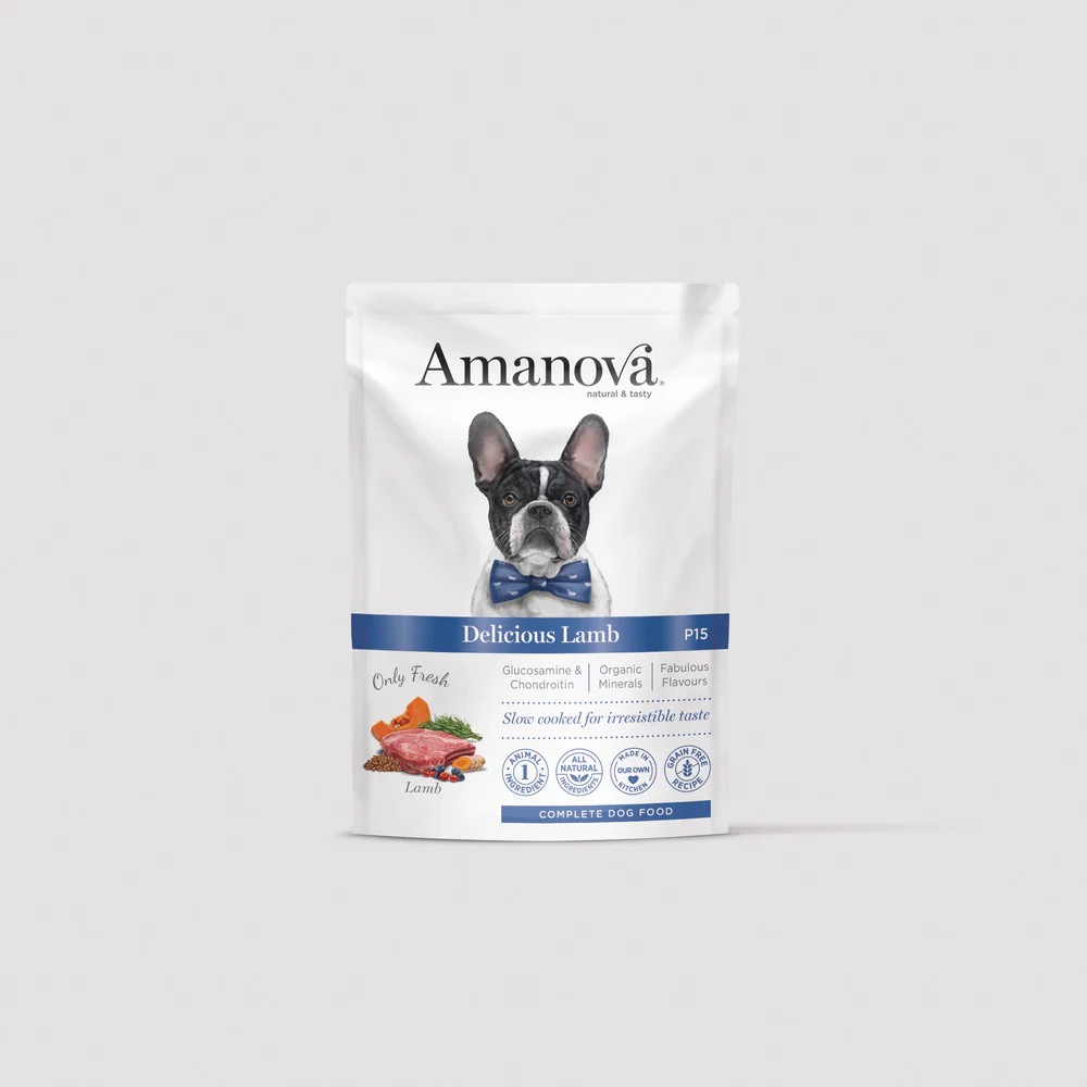 Amanova Hund, Adult Lamm, Pouch