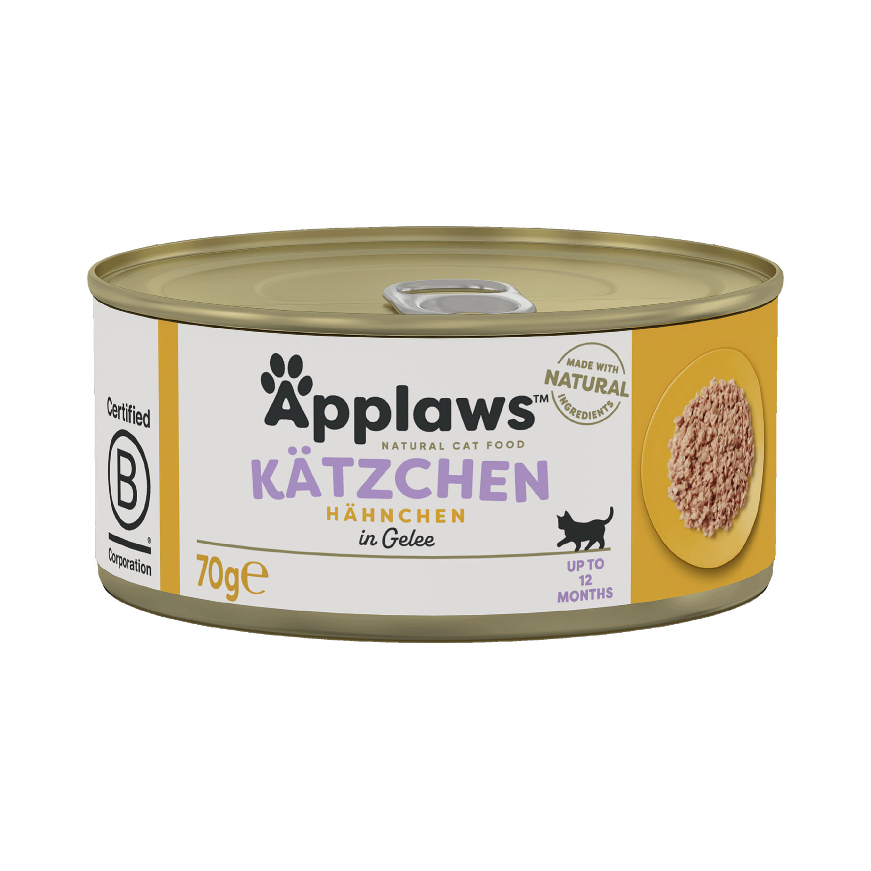 Applaws Kitten Nassfutter in Gelee, Tin, Hähnchenbrust 70g