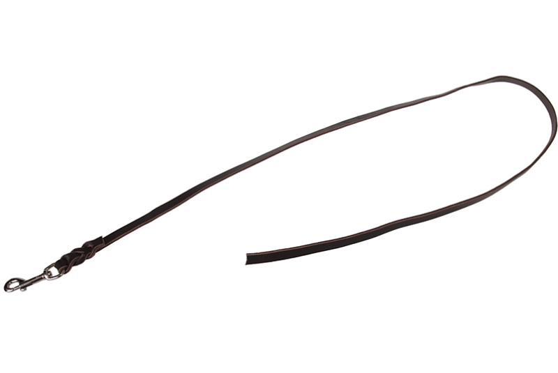 Grossenbacher Leder (Rind) Schleppleine 12mm, 5m schwarz