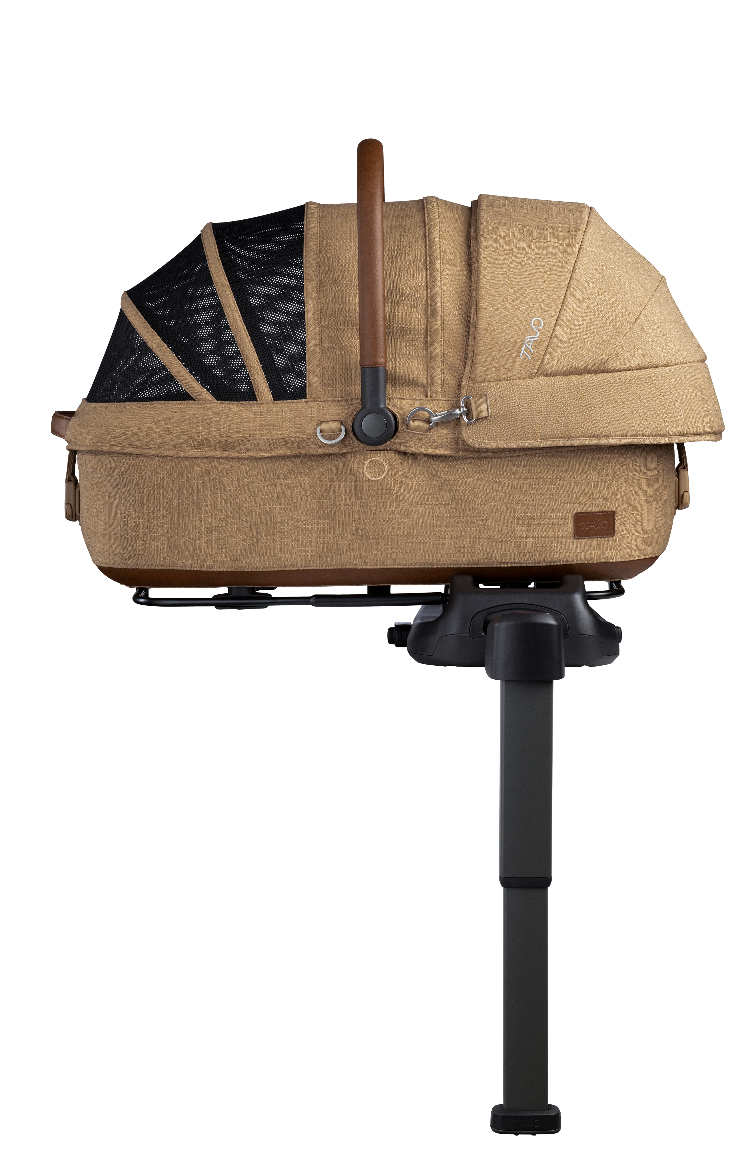 Tavo Maeve Medium Rigid Handle Transportsitz für Haustiere, inkl. ISOFIX-Station