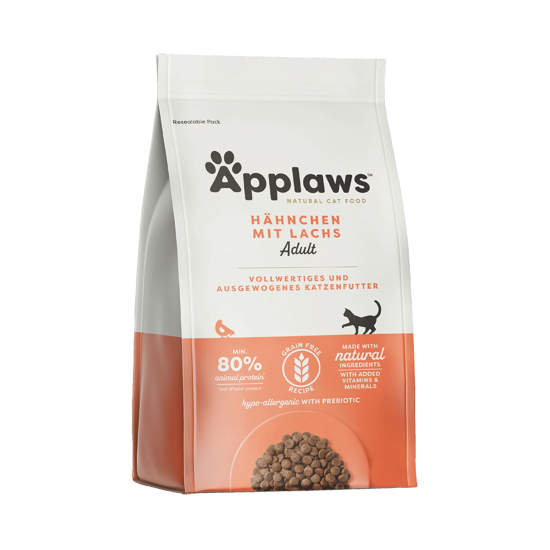 Applaws Katze Trockenfutter Adult, Hähnchen & Lachs