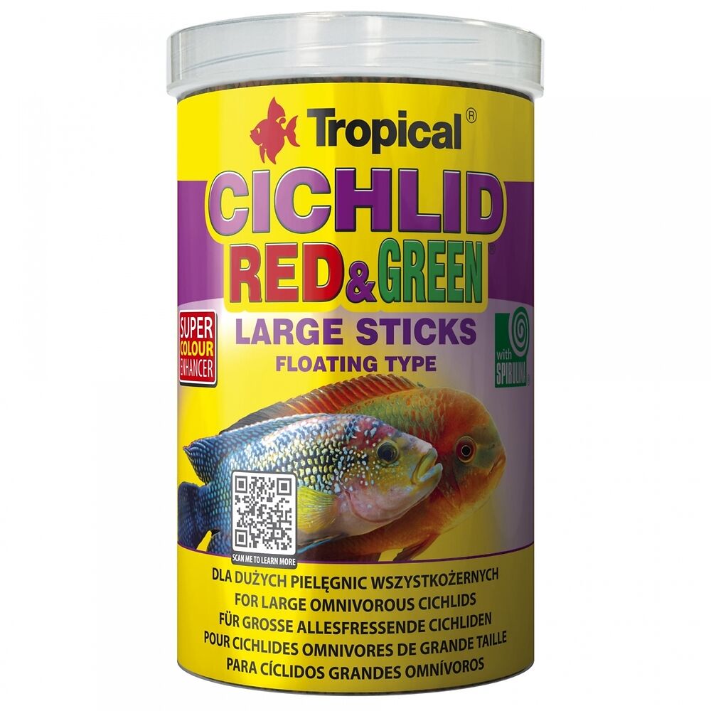 Cichlid Red & Green large Sticks 1000ml