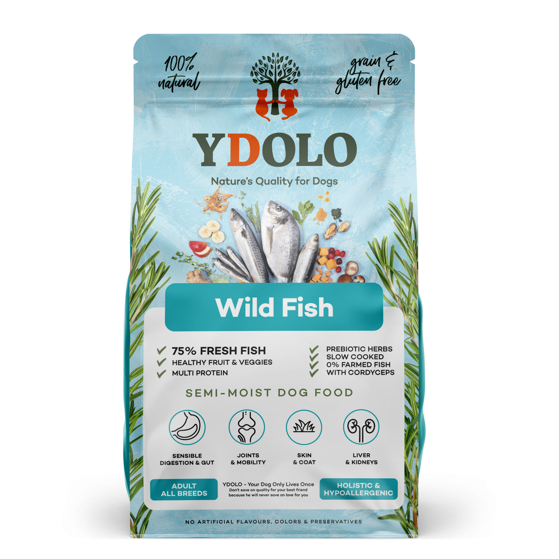 Ydolo Healthy&Fresh wilder Fisch, 2.5kg