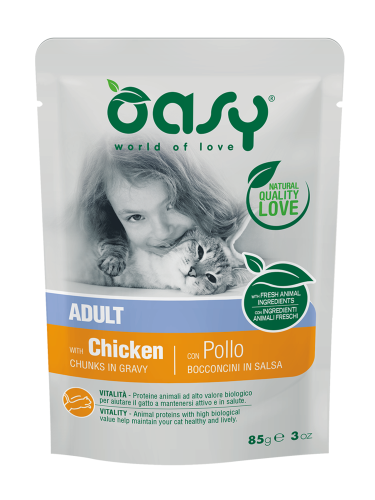 Oasy Wet Cat Bocconcini Adult Chicken 85g