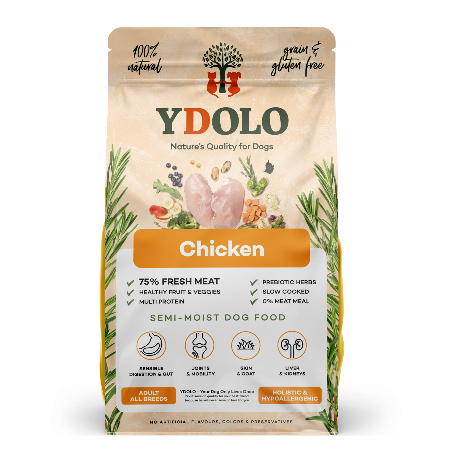 Ydolo Healthy&Fresh Huhn, 2.5kg