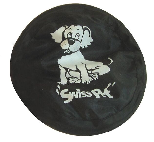 Swisspet Nylon Frisbee schwarz 24cm