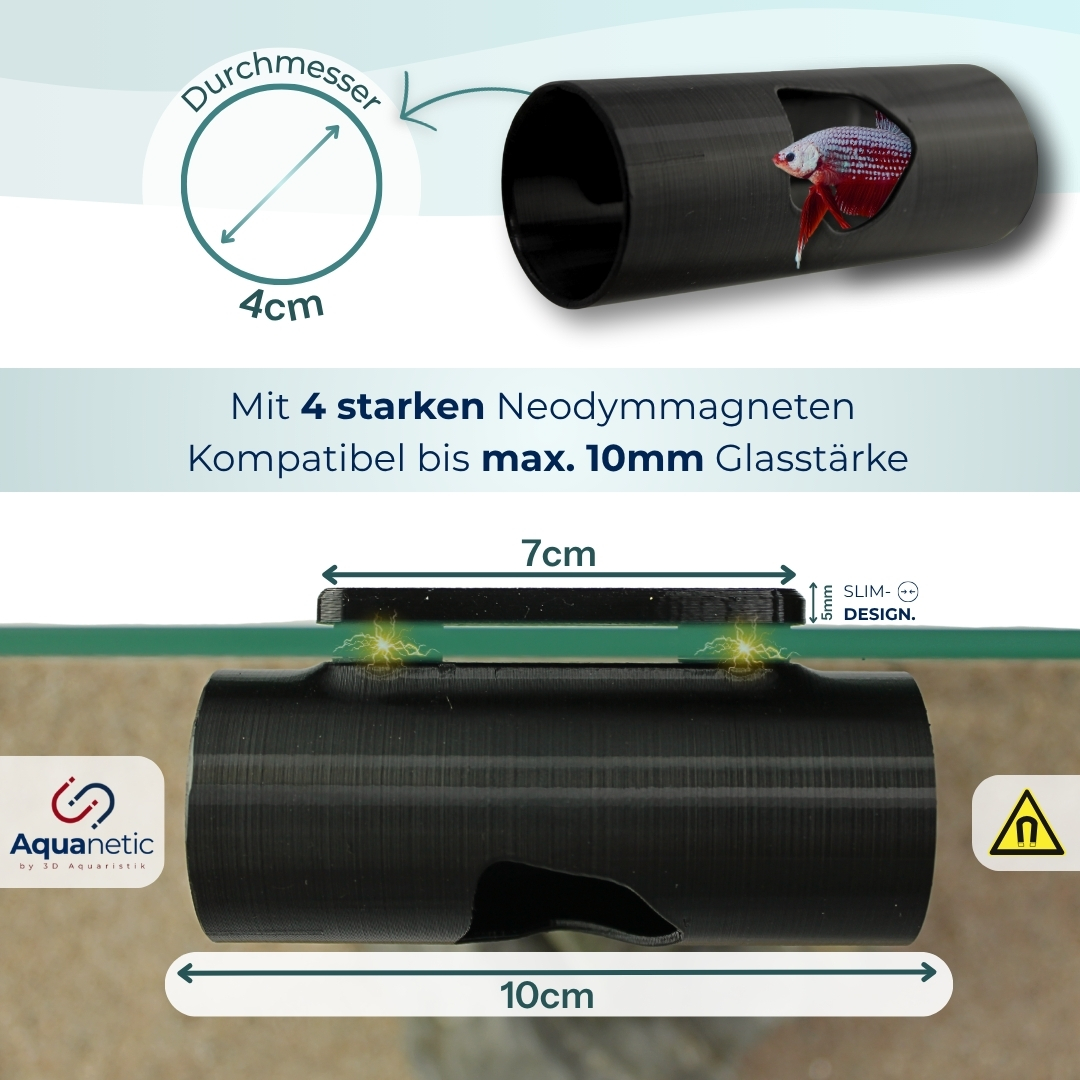 3D Magnethöhle Schwarz