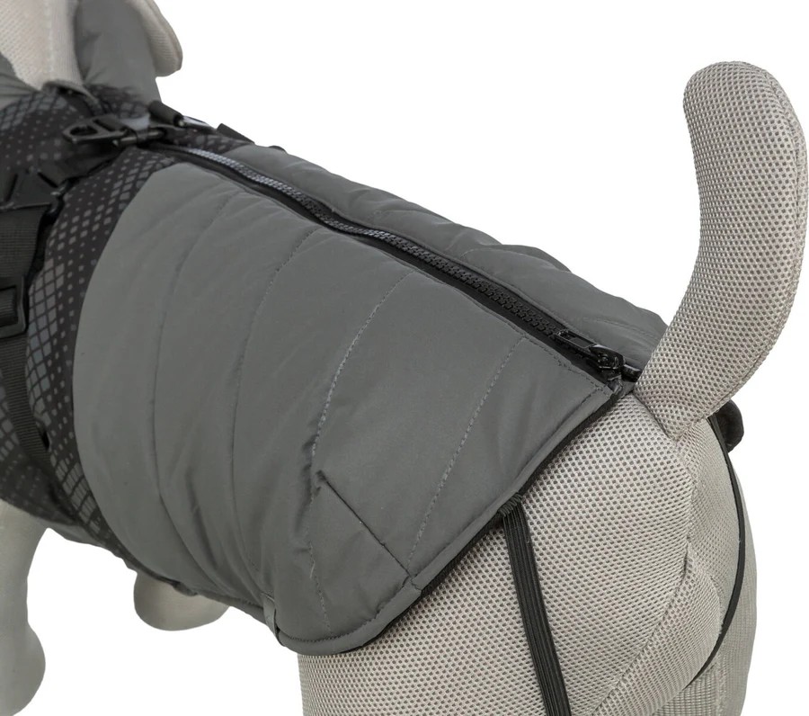 Trixie Hundegeschirr-Wintermantel Pontis Reflect, grau