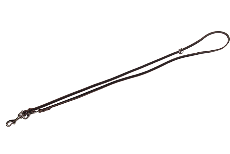 Lederführleine (Rind) braun 12mm, 200cm