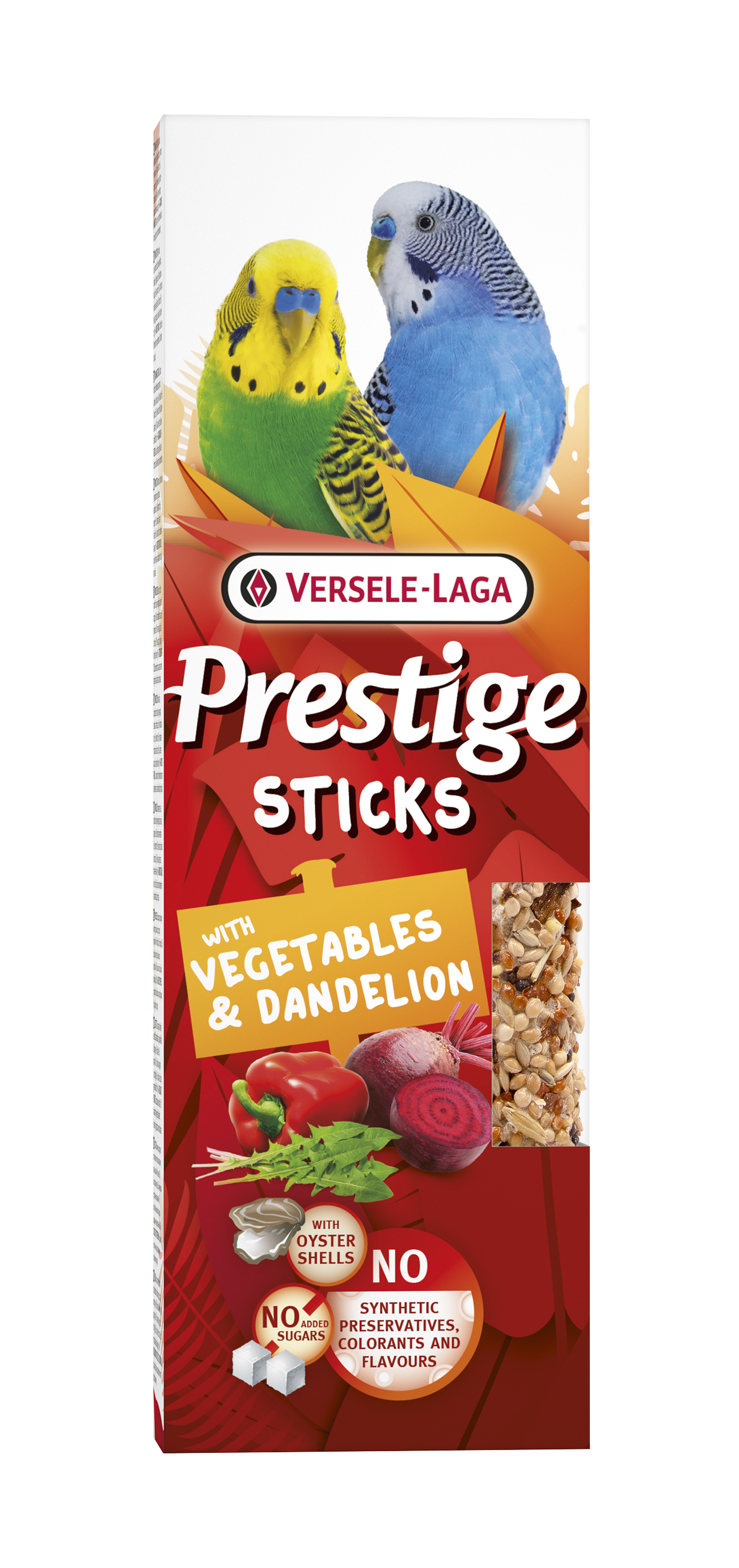 Versele-Laga Kleinsittich Prestige Sticks, Gemüse & Löwenzahn 60g