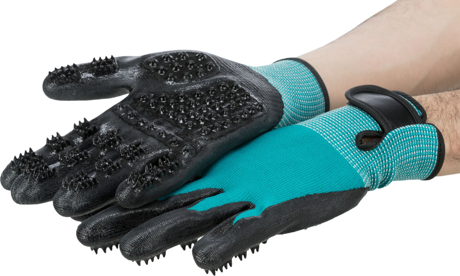 Trixie Fellpflege Handschuhe, 1 Paar, Nylon/Gummi, 16x23cm
