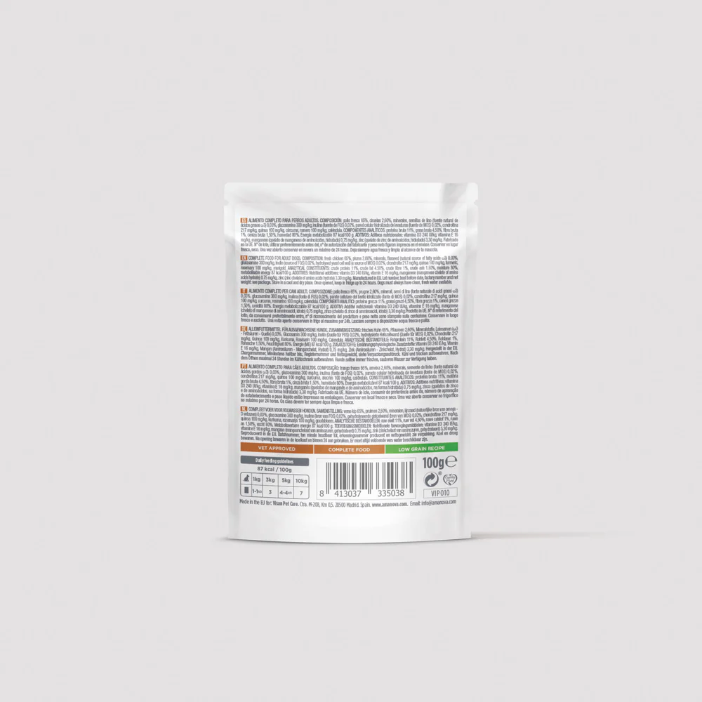 Amanova Hund, Adult Huhn, Pouch, 100g