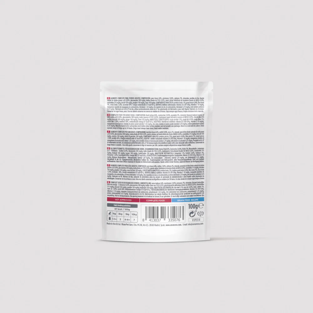 Amanova Hund, Adult Truthahn, Pouch, 100g