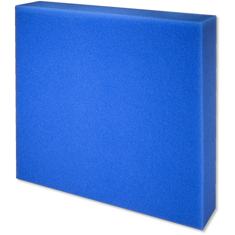Filterschaum fein 50x50x10cm blau