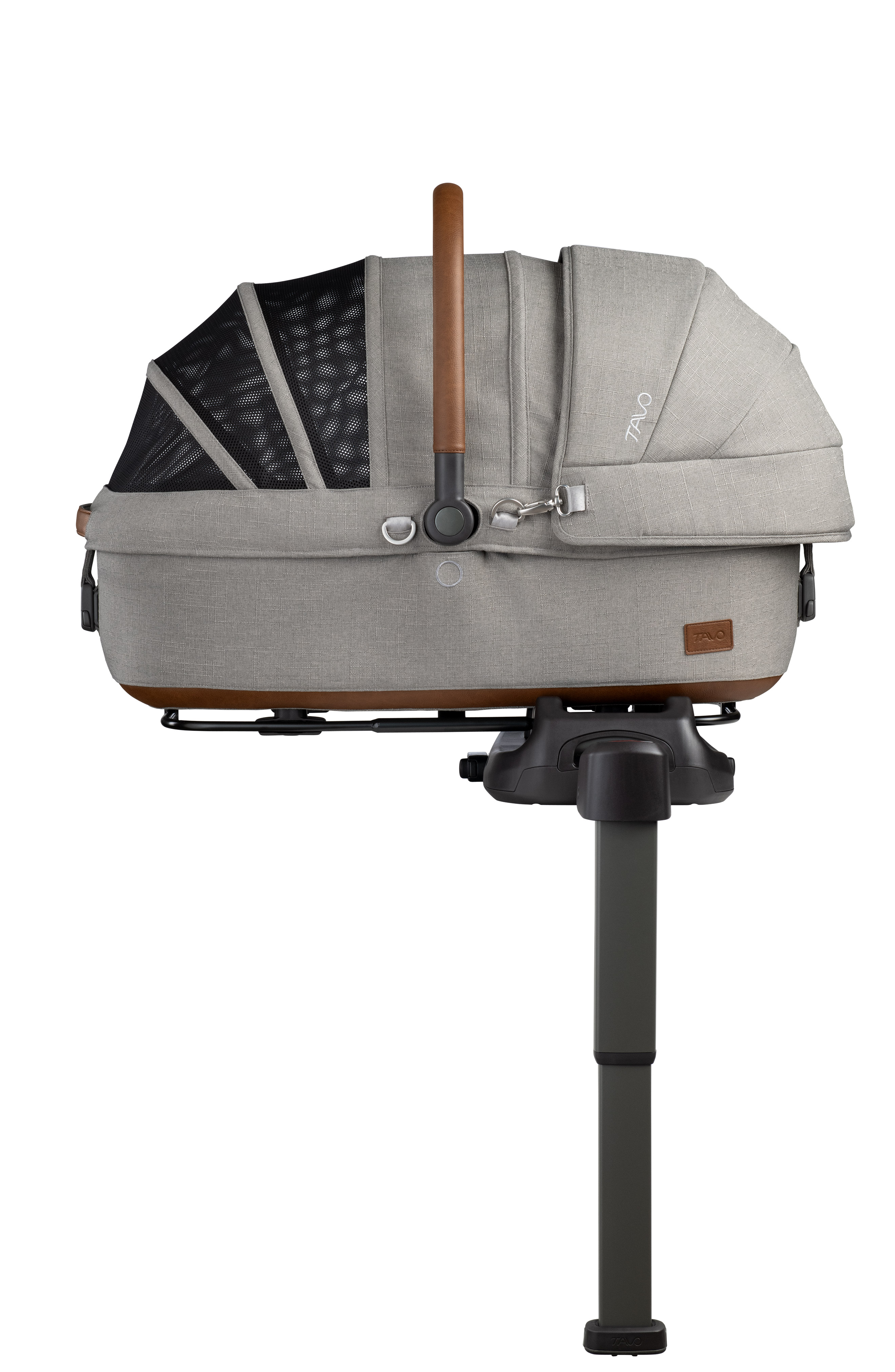 Tavo Maeve Medium Rigid Handle Transportsitz für Haustiere, inkl. ISOFIX-Station