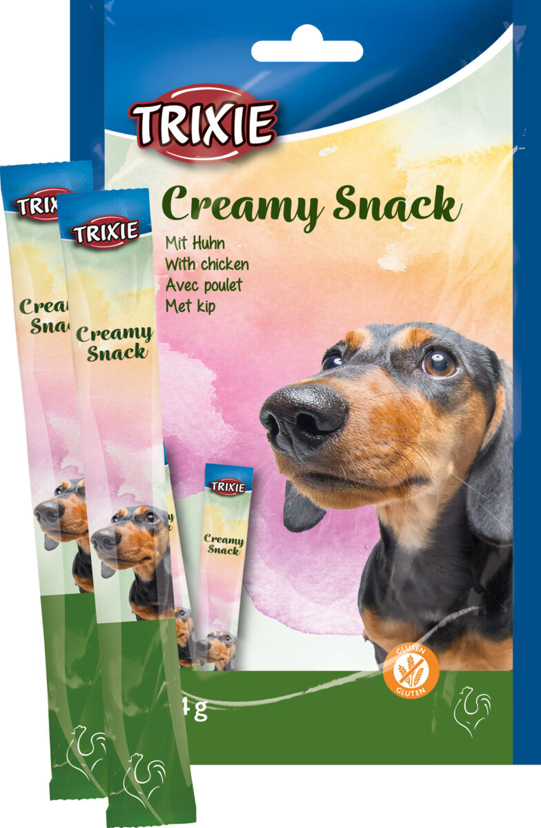 Trixie Creamy Snack für Hunde, 5 x 14g