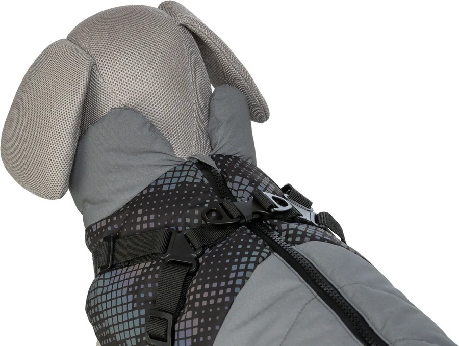 Trixie Hundegeschirr-Wintermantel Pontis Reflect, grau