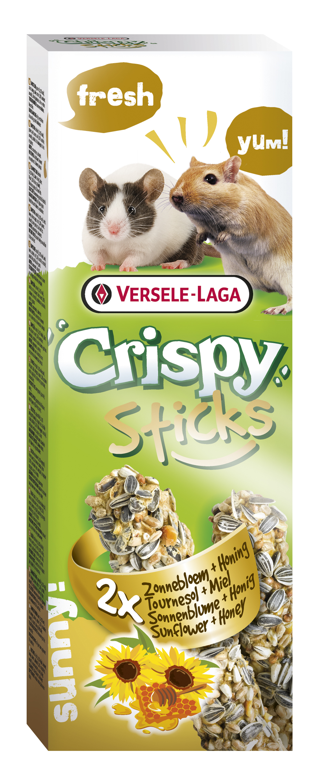 Versele Laga Rennmäuse & Mäuse Crispy Sticks, Sonnenblume & Honig 110g