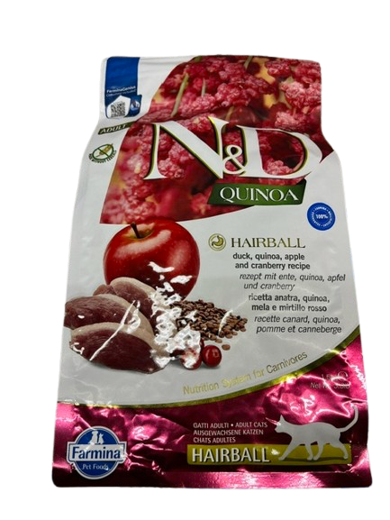 N&D Hairball, Quinoa & Ente 1.5kg