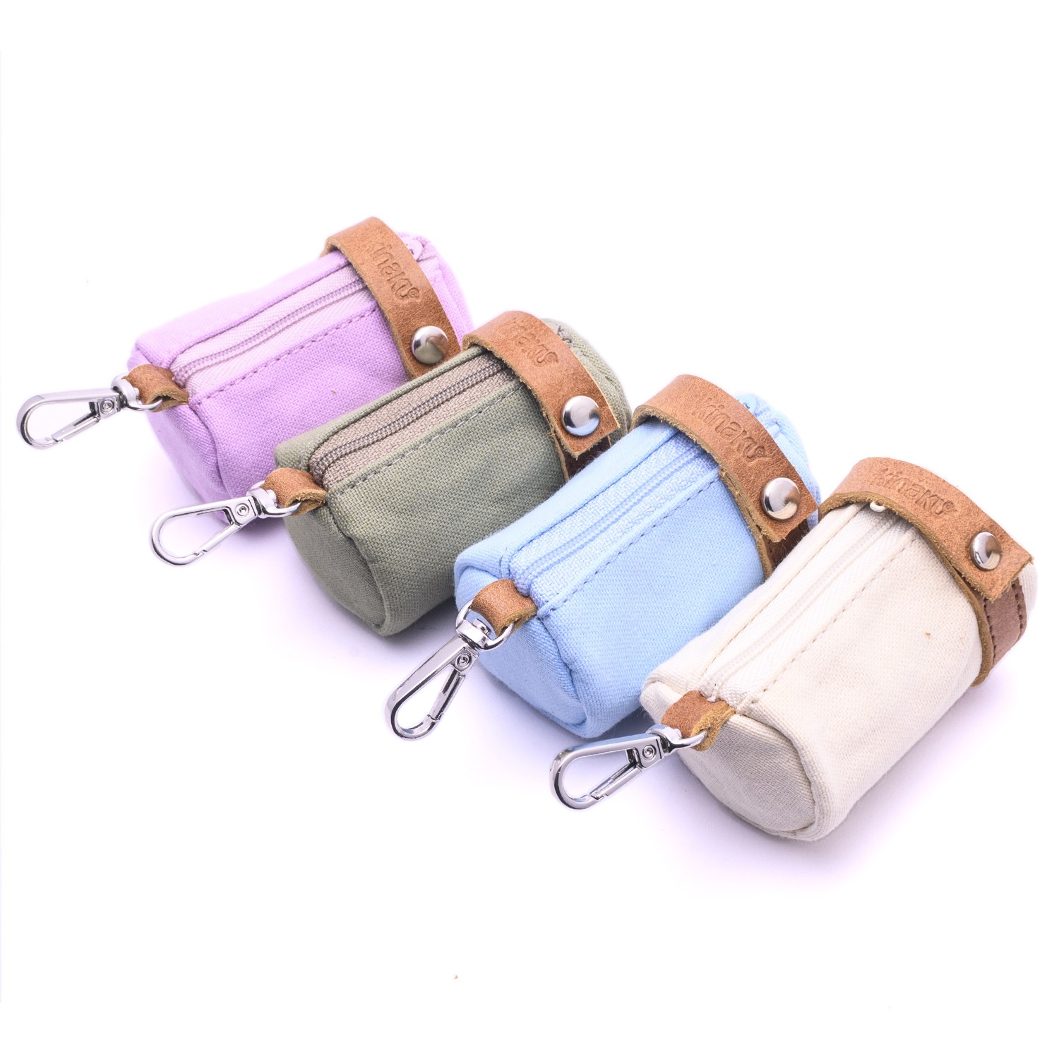 Kinakú Poop Bag Dispenser, Agave, Blau, 25g, 5x8cm
