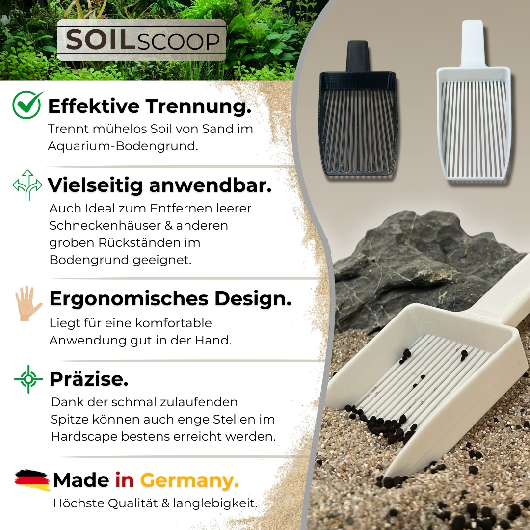 3D Soil Scoop - Schwarz