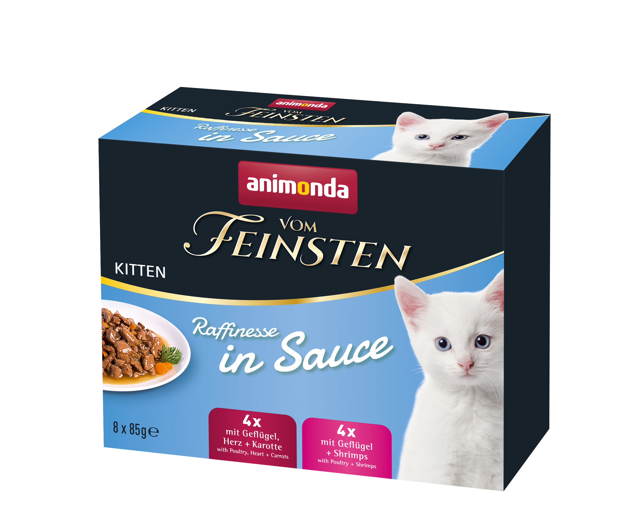 Animonda vom Feinsten, Rafinesse in Sauce Mixpack Kitten 8 x 85g