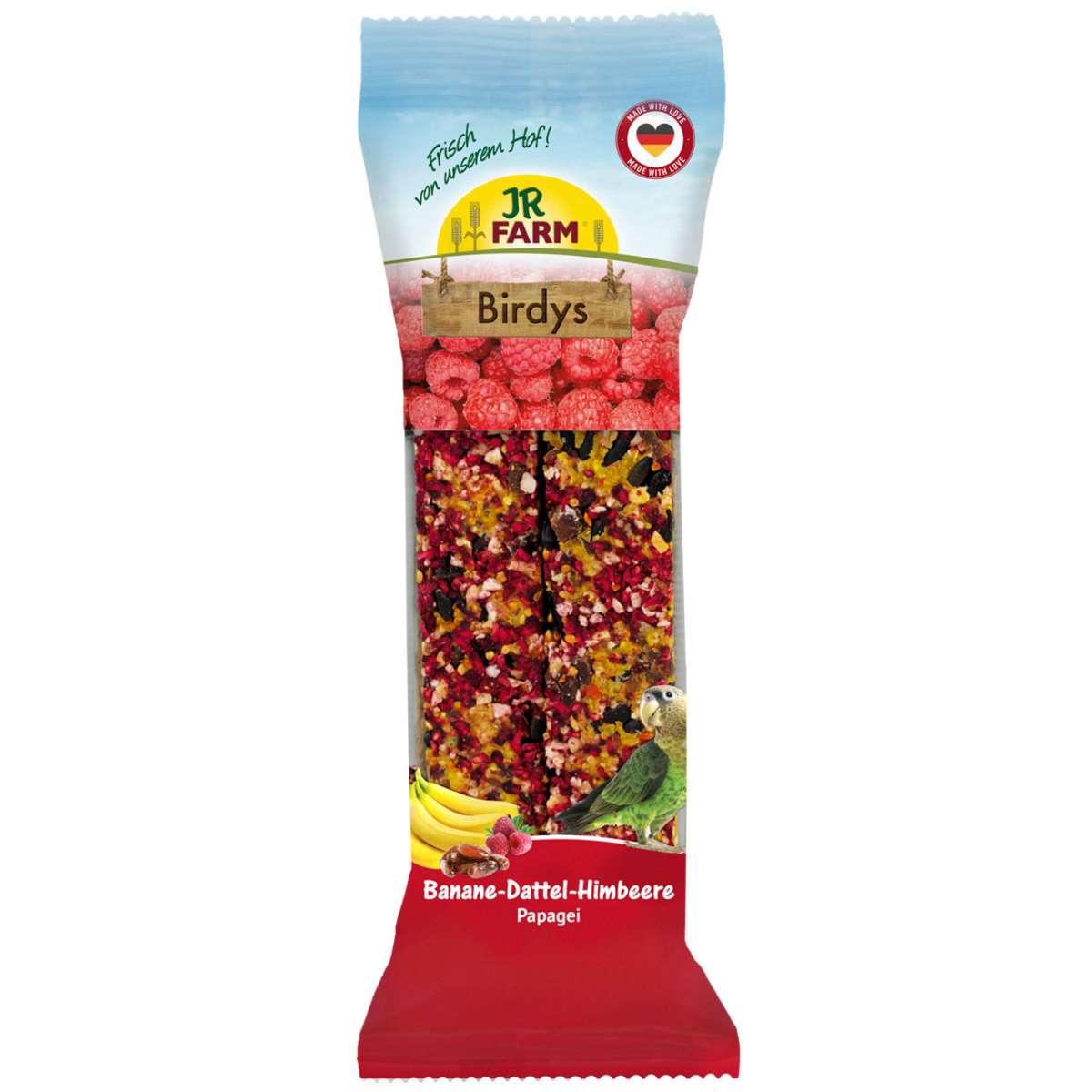 Papagei Banane-Dattel-Himbeere 260g