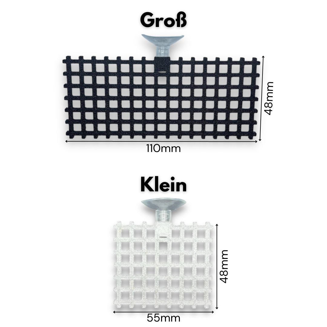 3D Moosgitter klein Transparent