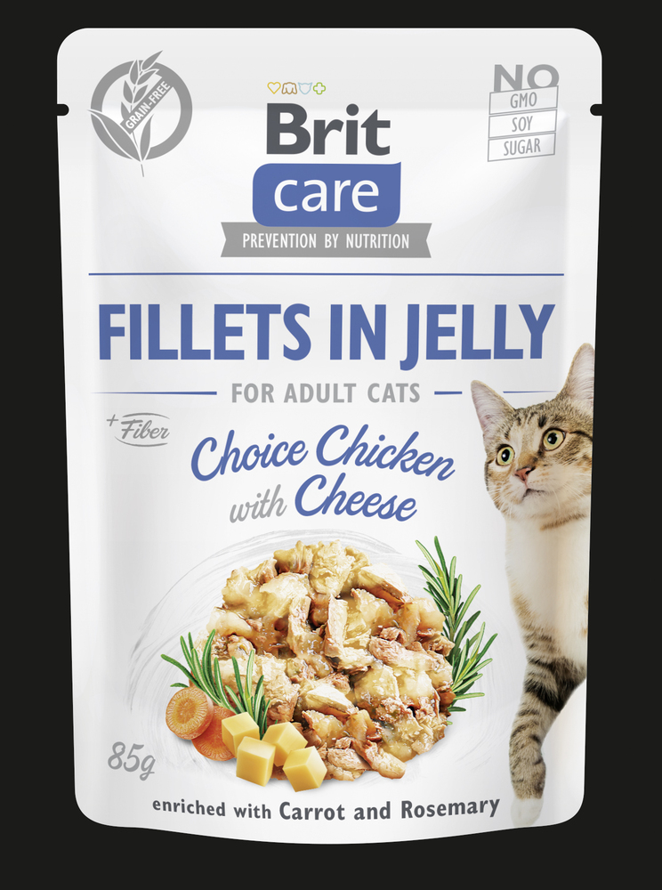 Brit Care Adult in Jelly Huhn + Käse 85g