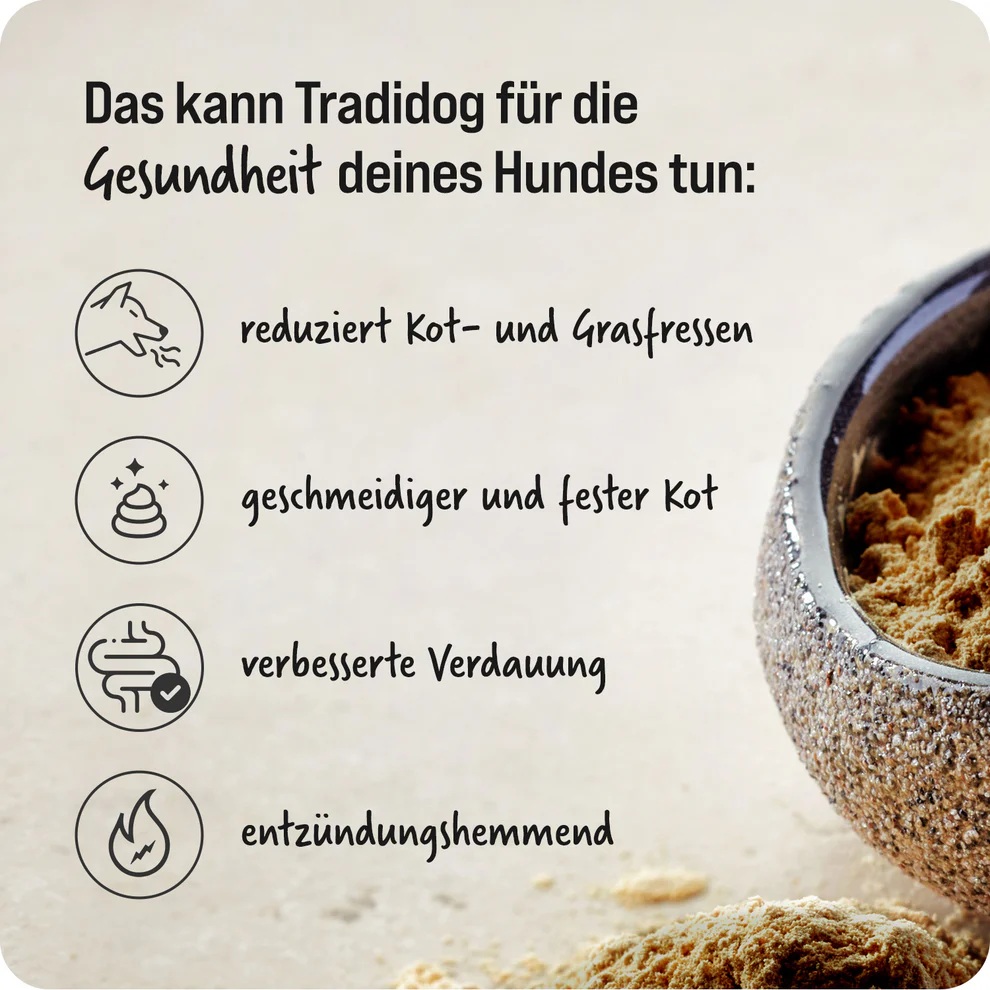 Tradidog Sensitive Box, Nahrungsergänzung für Hunde 2x350g
