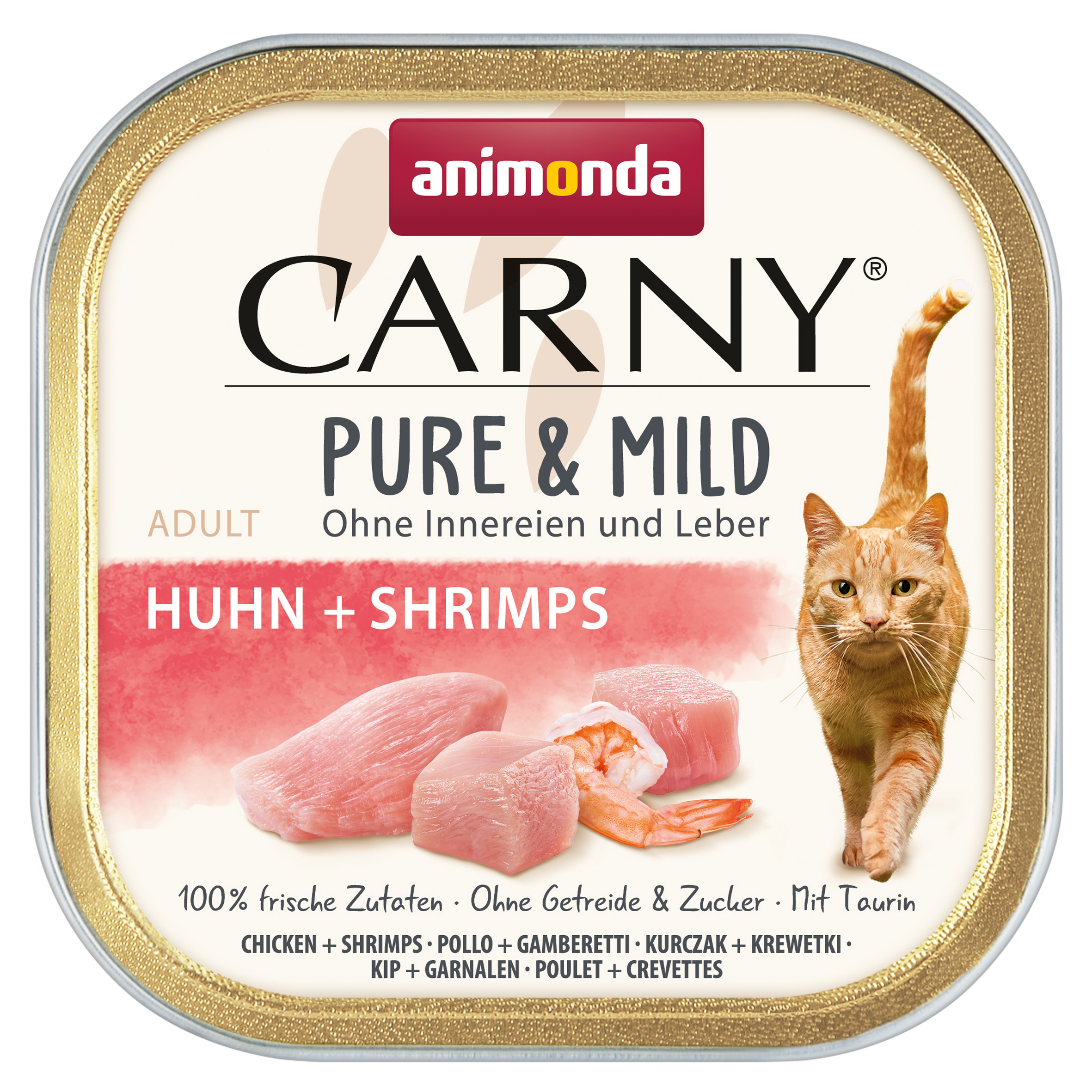 Animonda Katze Carny Pure & Mild Adult, Huhn + Shrimps 100g