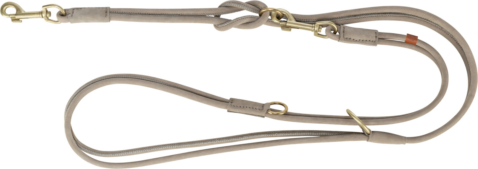 Trixie Pure V-Leine, rundgenäht, Leder, S, 2 Meter, 10mm