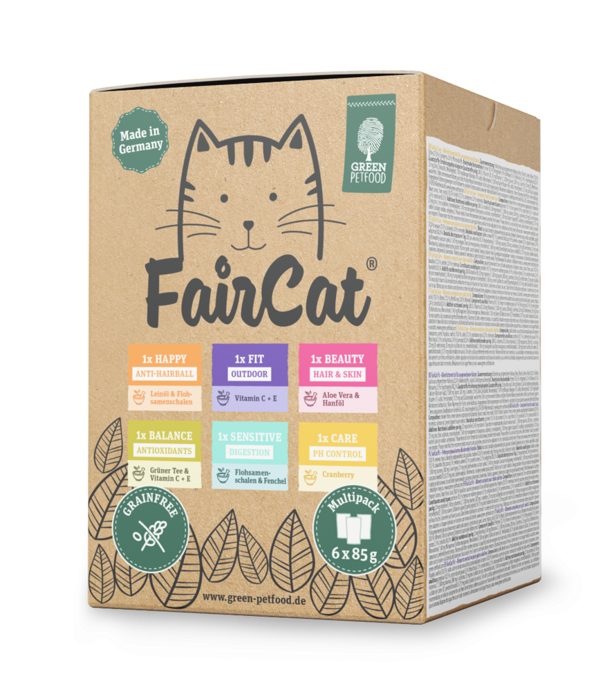 FairCat Green Petfood Multipack 6x85g