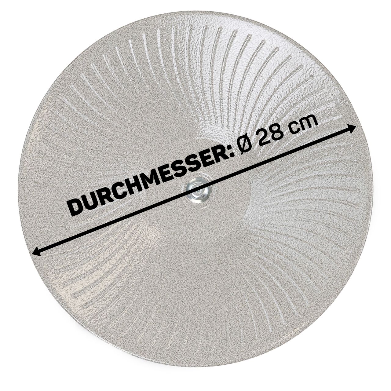 Wagners Laufteller für Nager Large aus Stahl, 28cm, Platinum