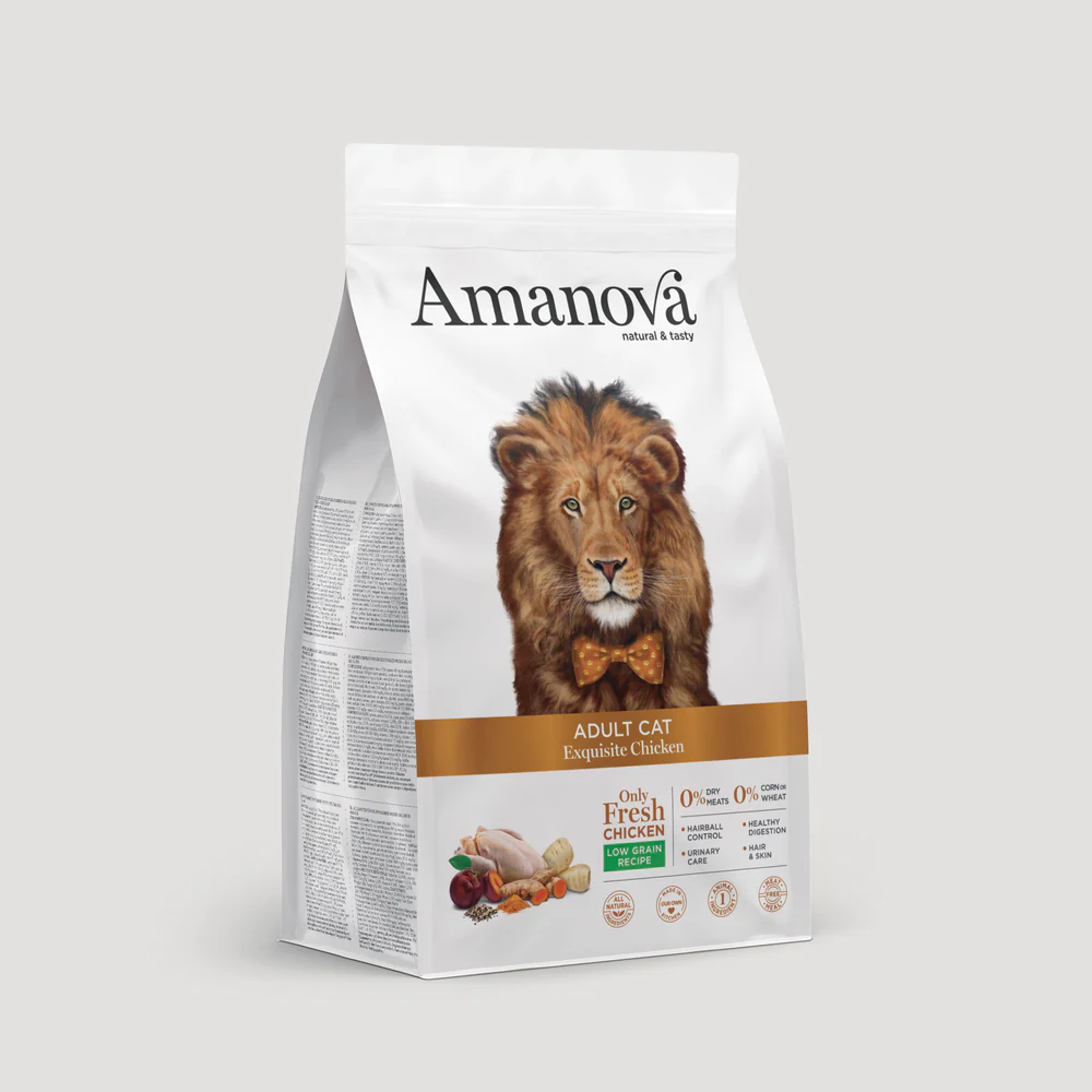 Amanova Katze, Trockenfutter Low Grain, Adult Huhn, 1.5kg
