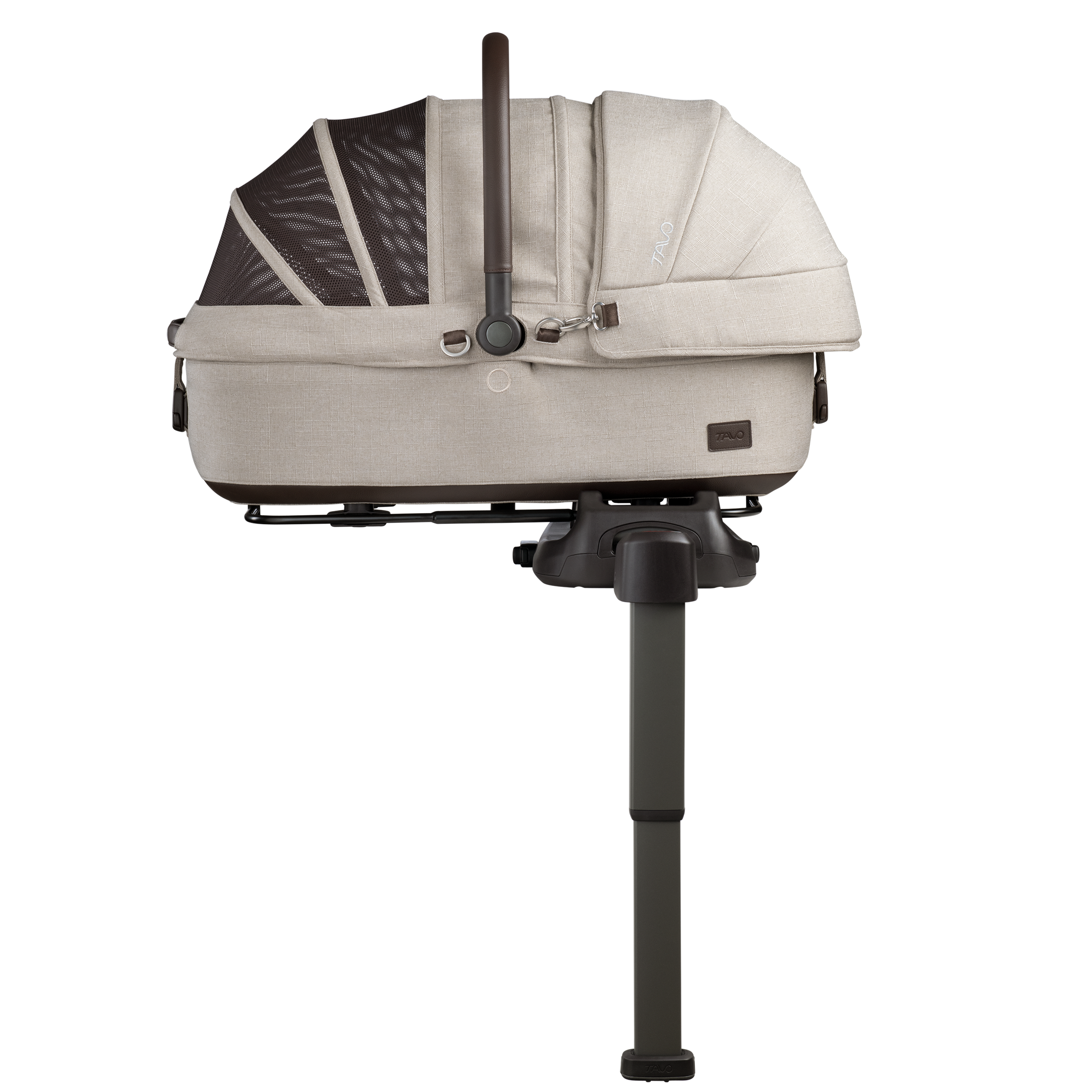 Tavo Maeve Medium Rigid Handle Transportsitz für Haustiere, inkl. ISOFIX-Station