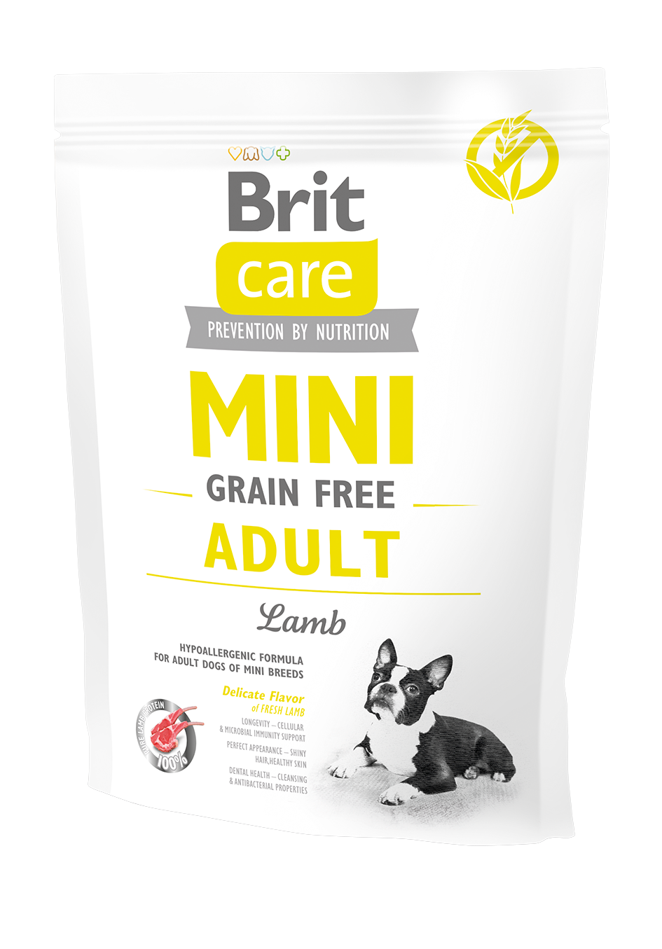 Brit Care Dog Trockenfutter Adult Mini Lamm, 400g