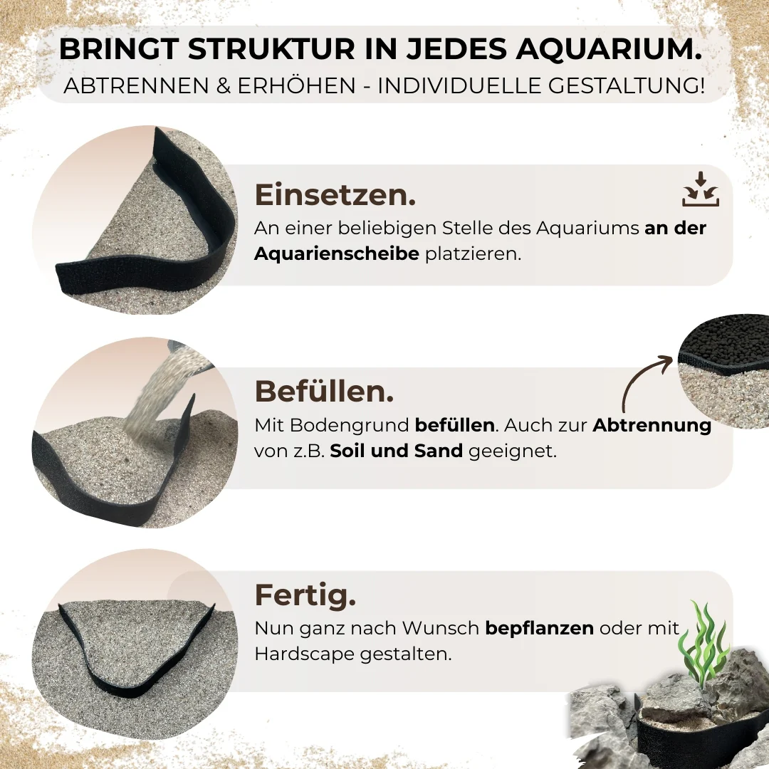 3D Terrasse-Bodengrund Abtrennung/Erhöhung Beige