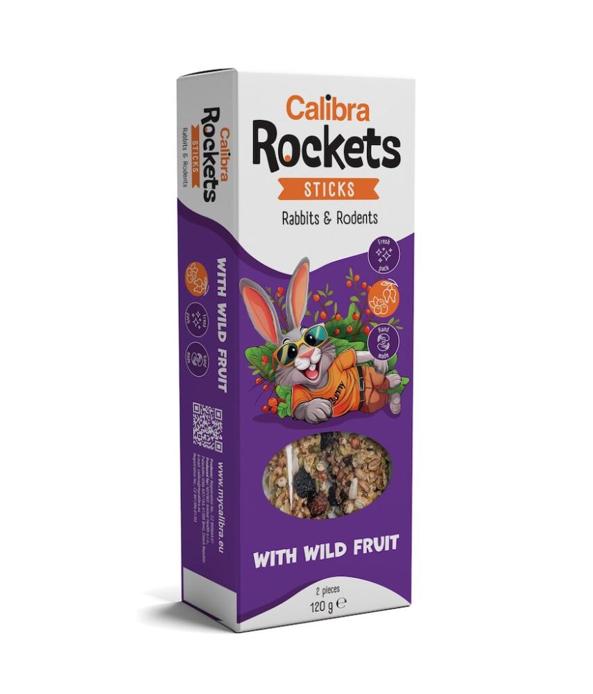 Calibra Rockets Rabbits & Rodents 2er Sticks, Wildfrüchte 120g