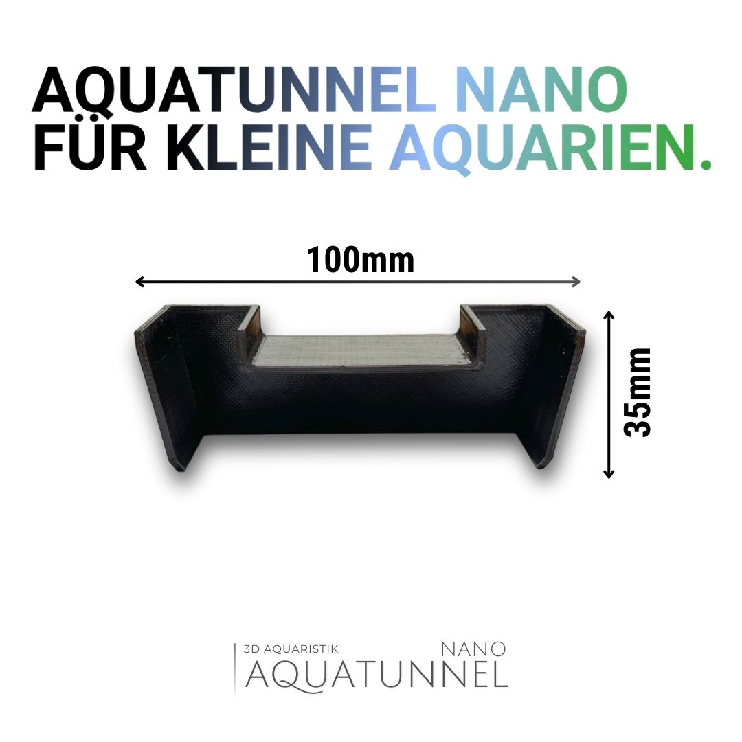 3D Aquatunnel Nano - Unterirdische Höhle - Schwarz