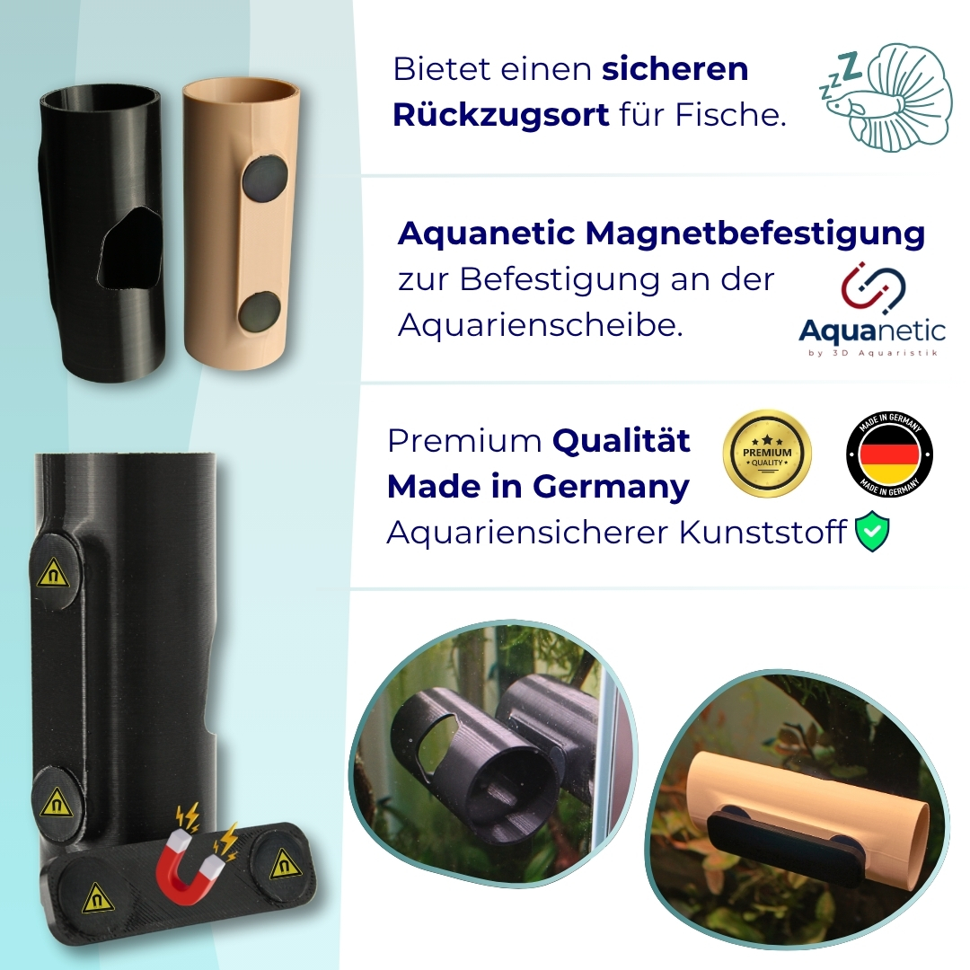 3D Magnethöhle Schwarz