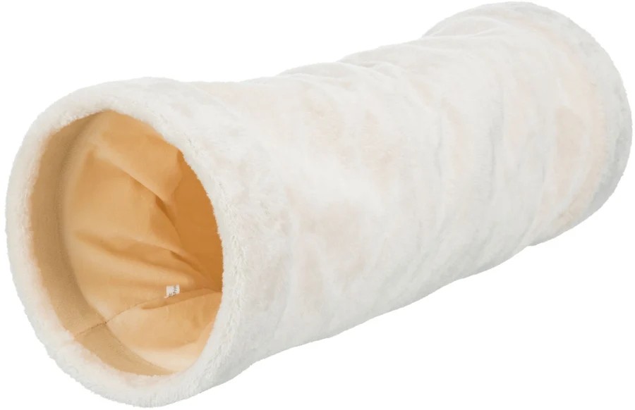Trixie Crunch Plüschtunnel, beige, 22x60cm