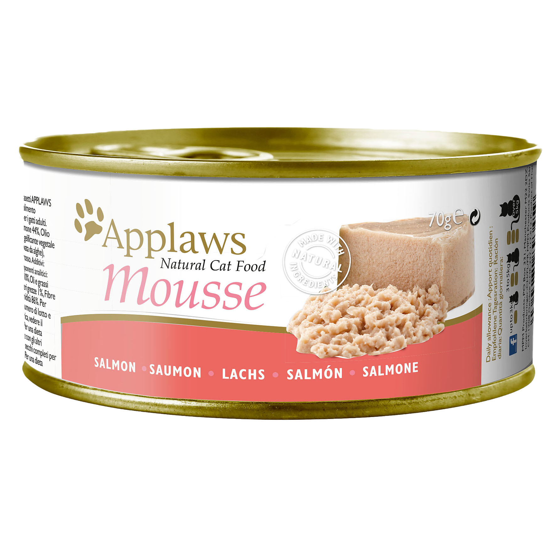 Applaws Katze Adult Mousse, Lachs 70g